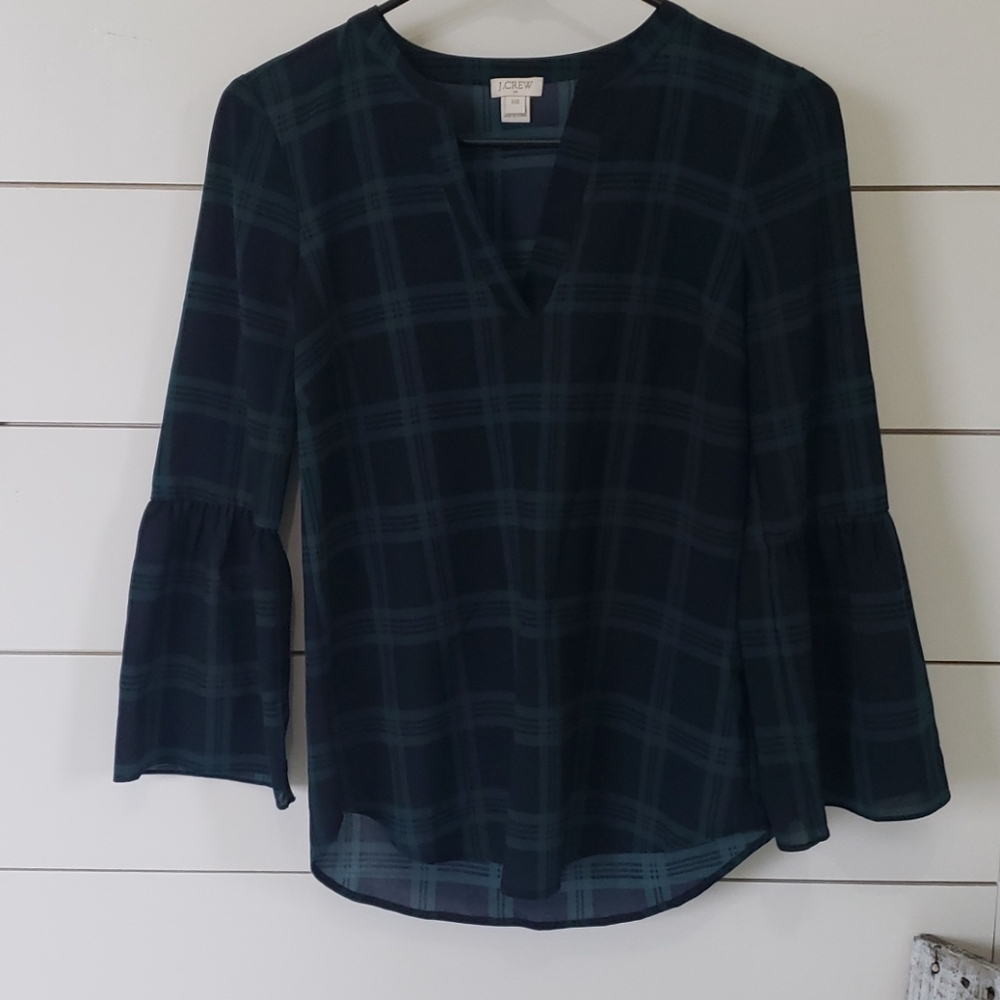 Jcrew plaid top